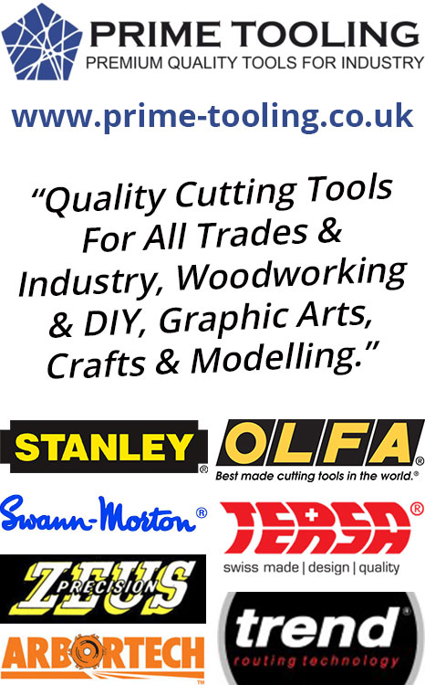 Prime Tooling - Quality Cutting Tools For All Trades & Industry, Woodworking & DIY, Graphic Arts, Crafts & Modelling.